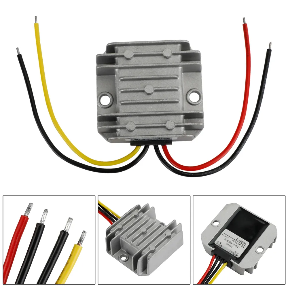 Stig ner DC/DC Buck Converter 12V/24V till 5V 6A Regulator Power Module