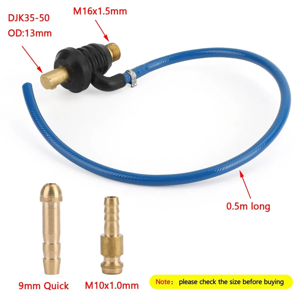 Tig Torch Power Gas Adapter 35-50 12mm M10 Gas för M16 X 1,5 mm WP-17/18/26