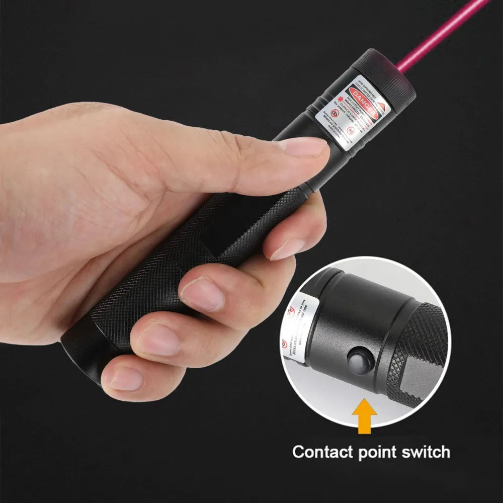 Uppladdningsbar 900 Miles Red Laser Pointer Lazer Pen 650nm synlig stråle