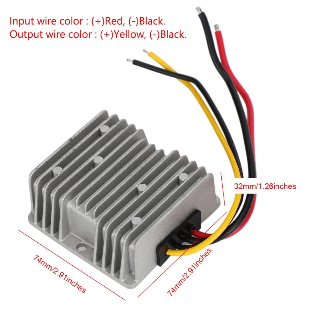 Vattentät 12V Steg upp till 48V 4A 192W DC/DC Converter Regulator