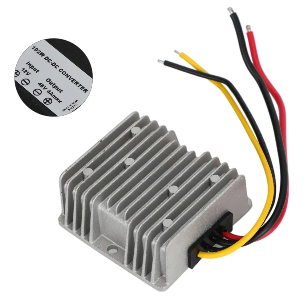 Vattentät 12V Steg upp till 48V 4A 192W DC/DC Converter Regulator