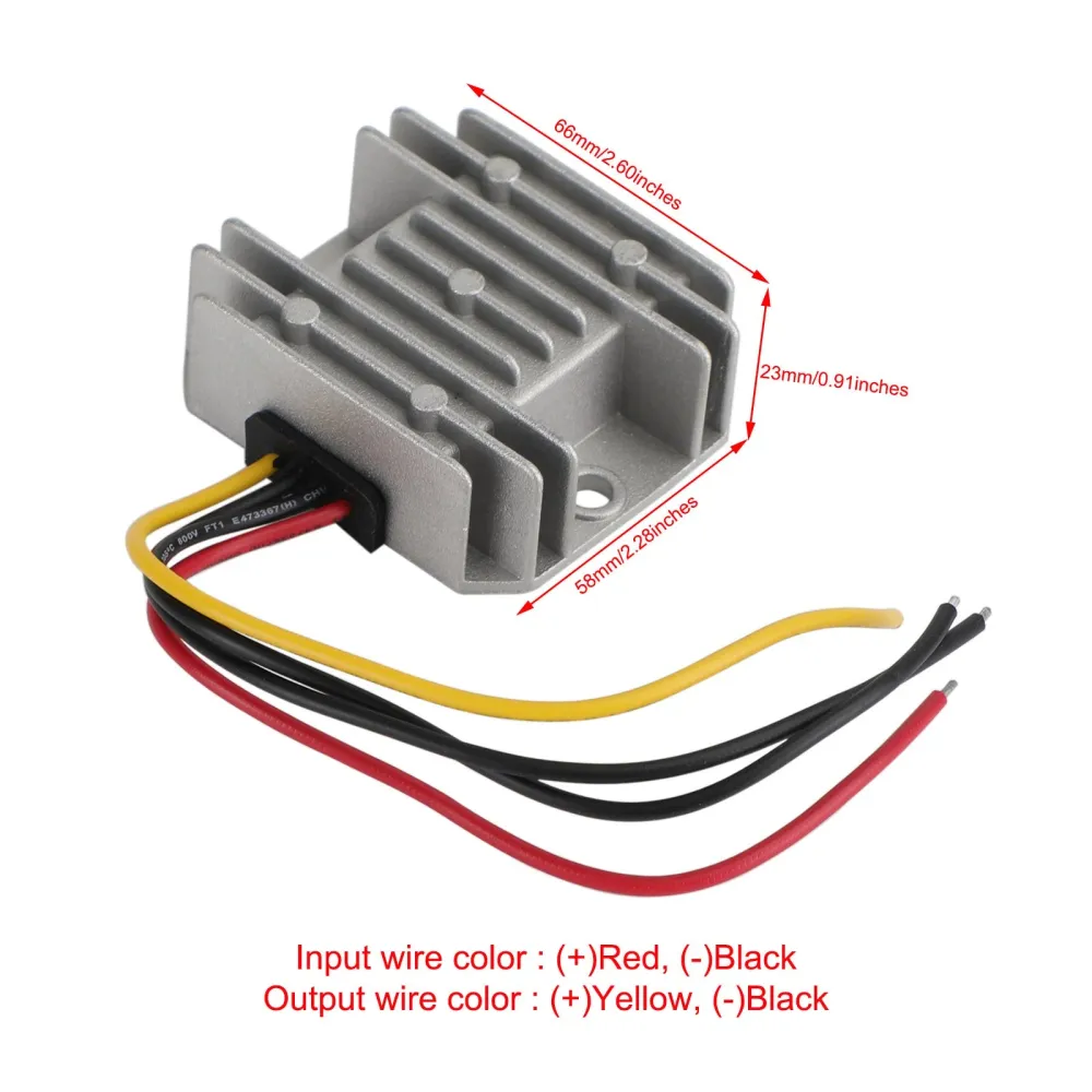 Vattentät DC 12V/24V till 5V 25W 5A Step-Down Power Supply Converter Regulator