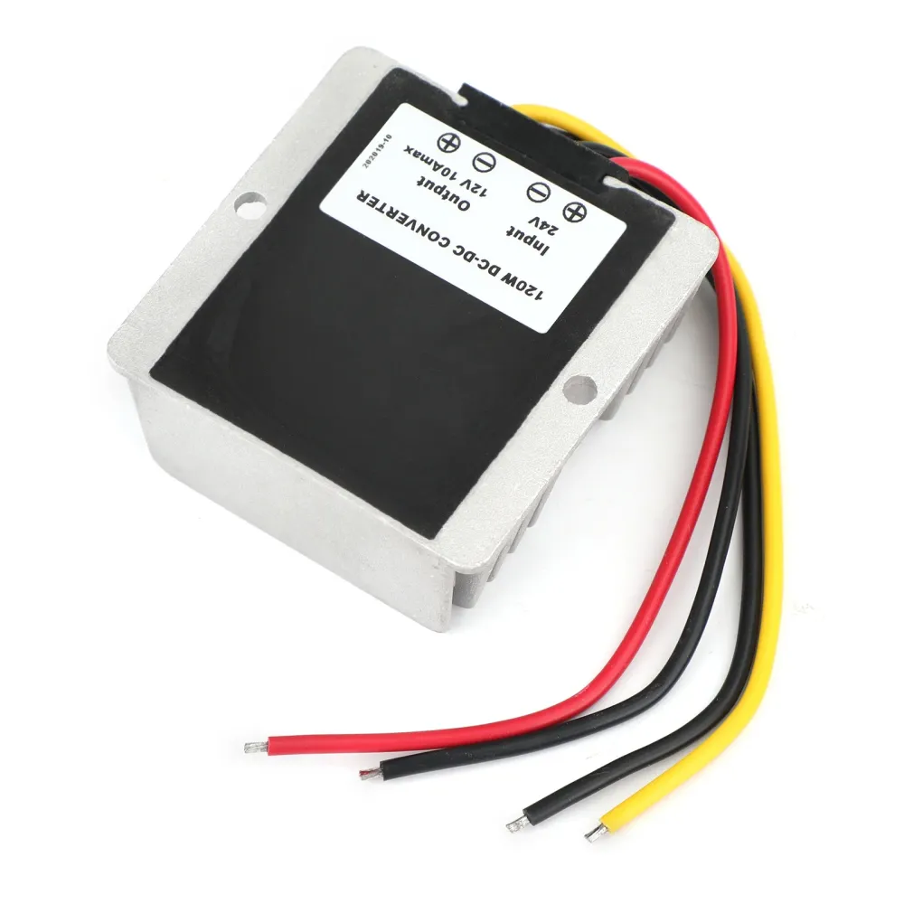 Vattentät 24V till 12V 10A 120W Steg ned DC/DC Power Converter Regulator