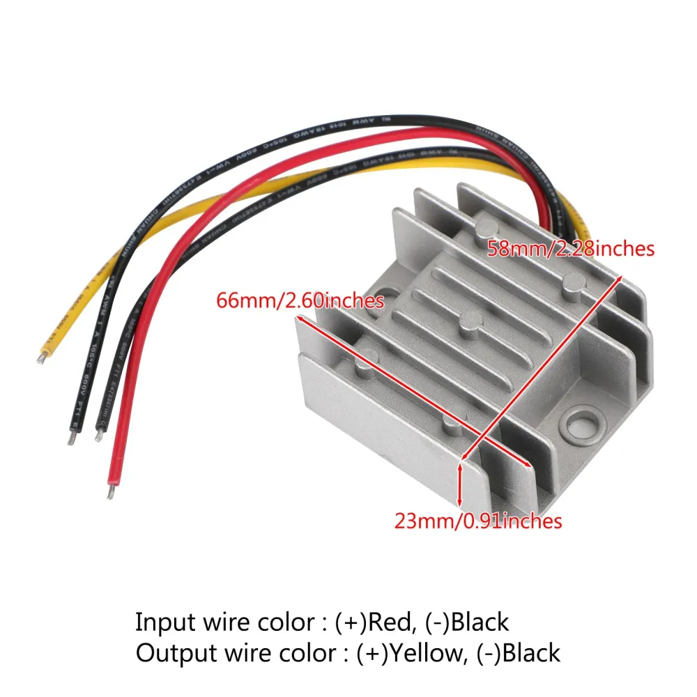 Vattentät 24V till 12V 3A 36W Stig ner DC/DC Power Converter Regulator
