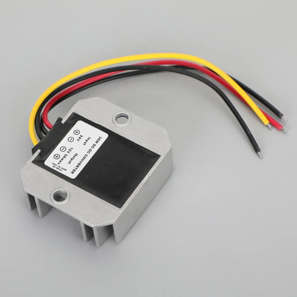 Vattentät 24V till 12V 3A 36W Stig ner DC/DC Power Converter Regulator