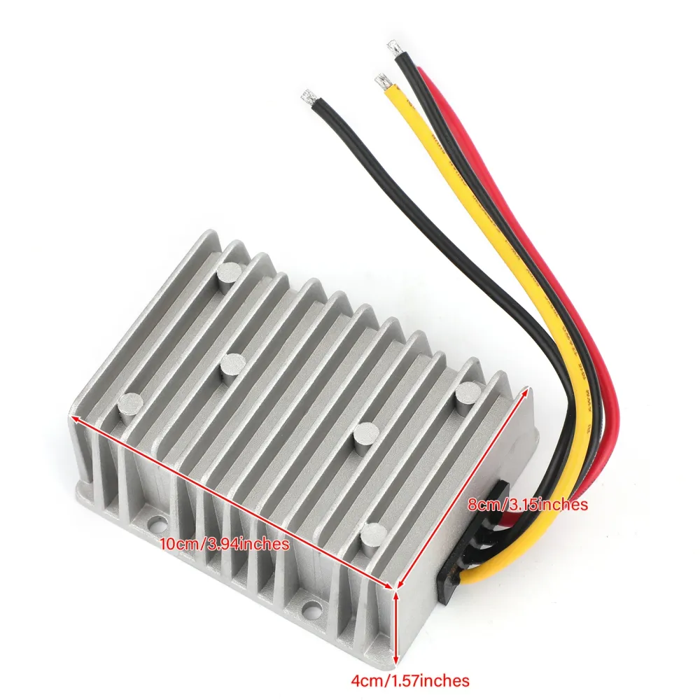 Vattentät 24V till 12V 40A 480W Stig ner DC/DC Power Converter Regulator