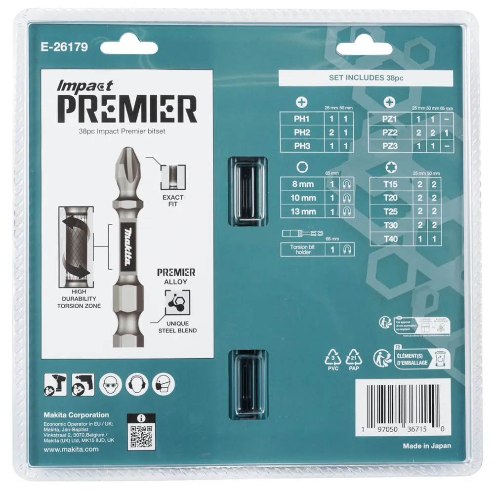 Box Impact Premier skär Makita E-26179