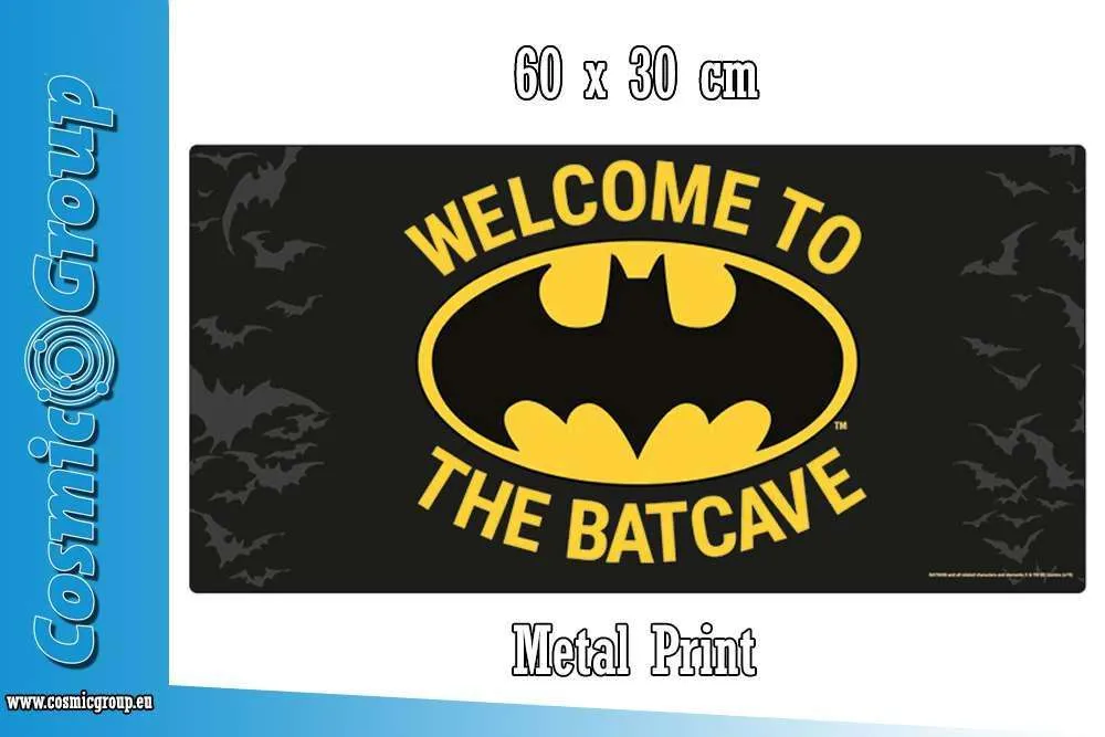 Batman Batcave Metal Skylt 30 x 60 cm