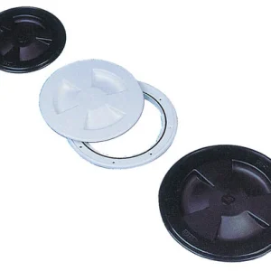 Inspektionslucka plast svart, ø 130 mm