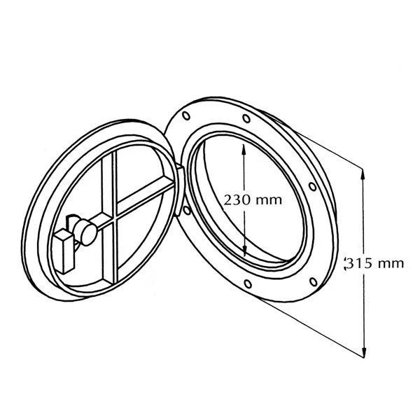 Lucka Ø315mm