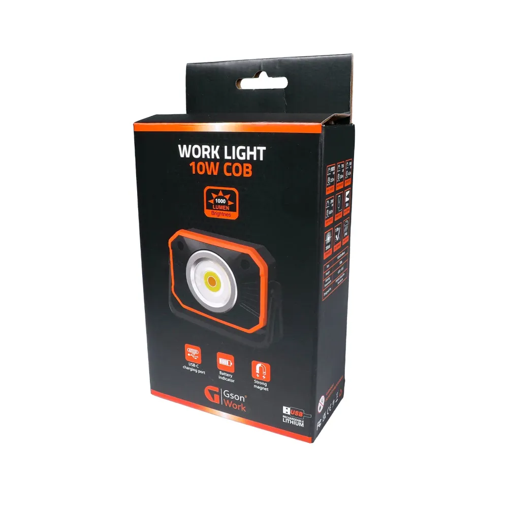 Work Fjäderlätt 10W COB 1000 lumen Adjustable Mounting Bracket