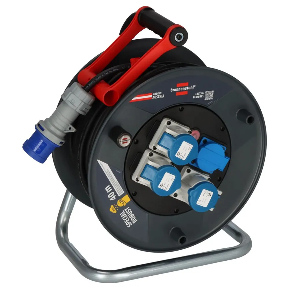 Brennenstuhl ST 320 IP44 Kabelvinda 40m 3x CEE 230V/16A