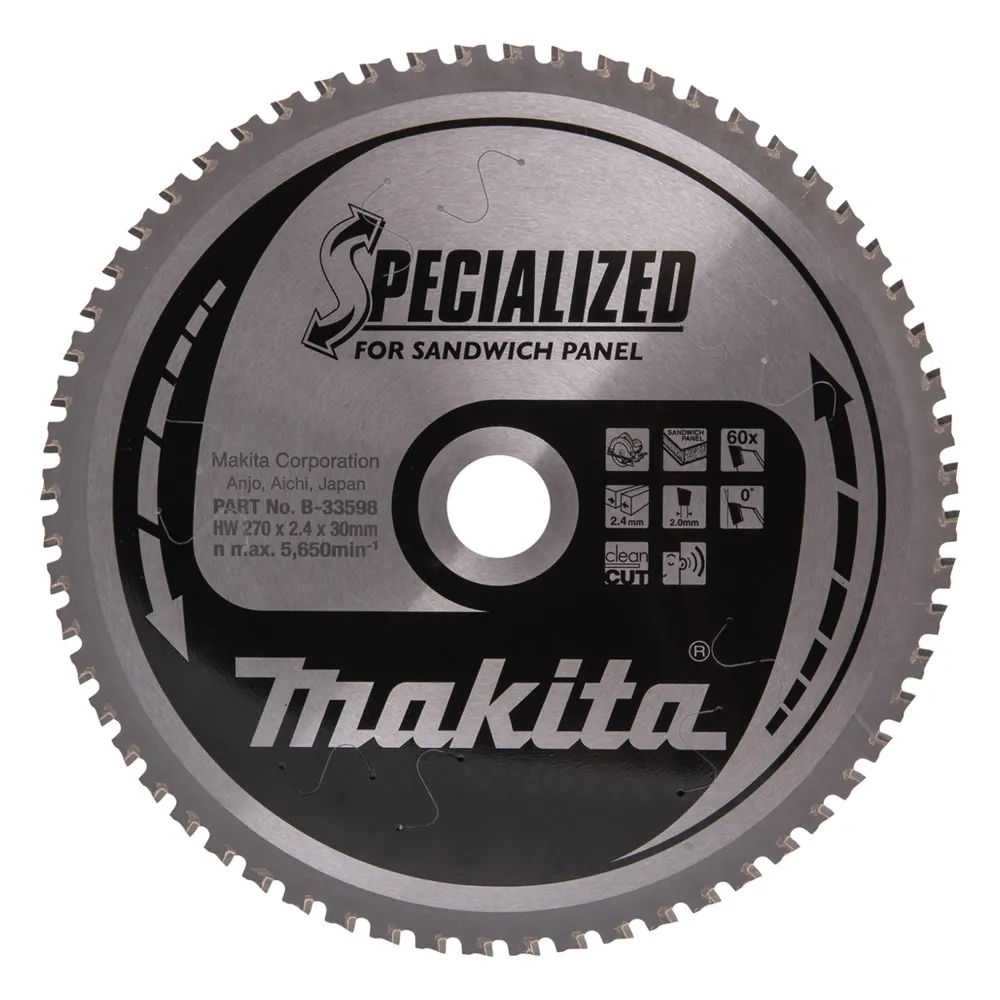 Specialiserad TCT Makita B-33598 skiva