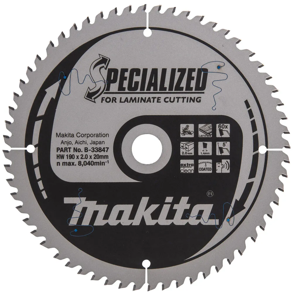 Specialiserad TCT Makita B-33847 skiva