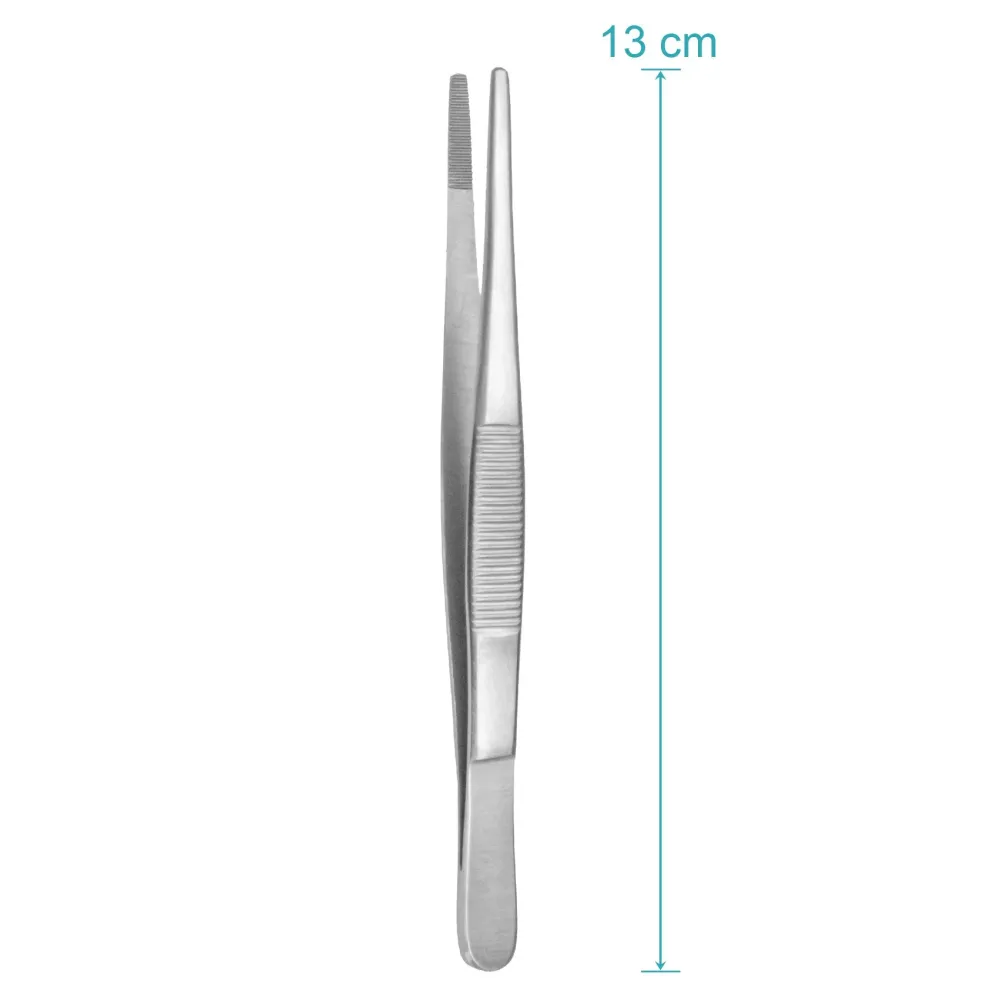 Teknisk pincett rak - 13 cm - Modellbyggnadspincett - Elektrikerpincett - Industripincett - Rostfritt stål