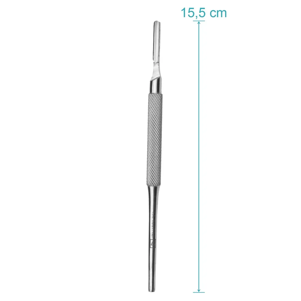 Set - 10 stycken skalpellsblad figur 12 av kolstål - reservblad individuellt sterilt förpackade + 1 x May - skalpellhållar...