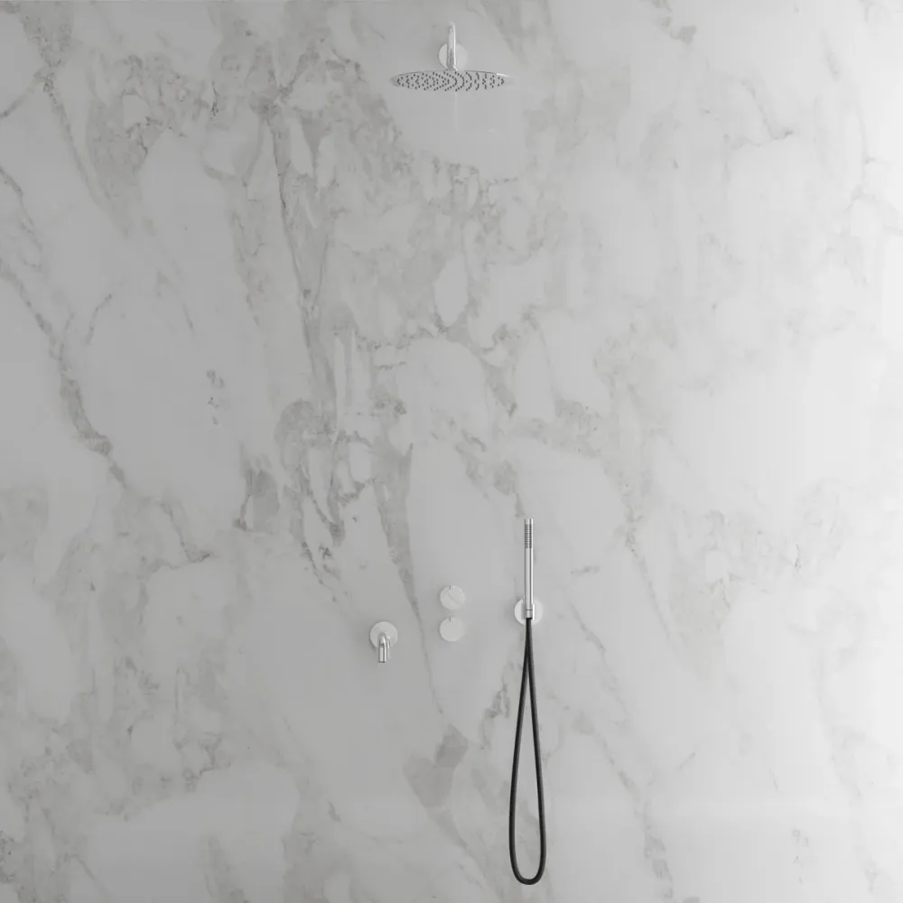 Takdusch Scandtap Alloy Harmonized 3x Inbyggd Med Badkarspip Svart
