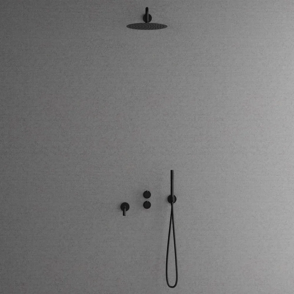 Takdusch Scandtap Alloy Harmonized 3x Inbyggd Med Badkarspip Svart