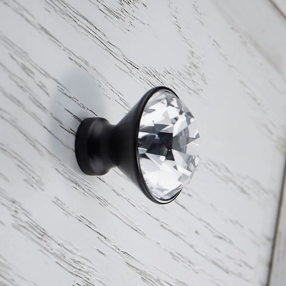 Knopp 1044 | Kristall | Svart