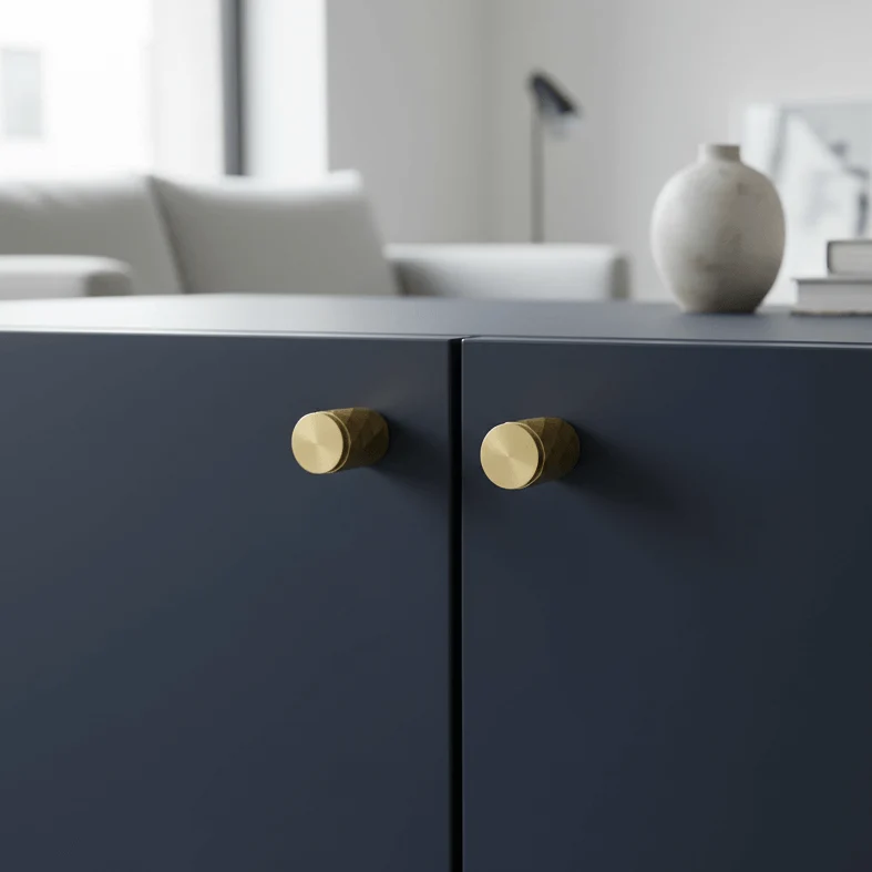 Knopp 3117 | Diamant | Mässing