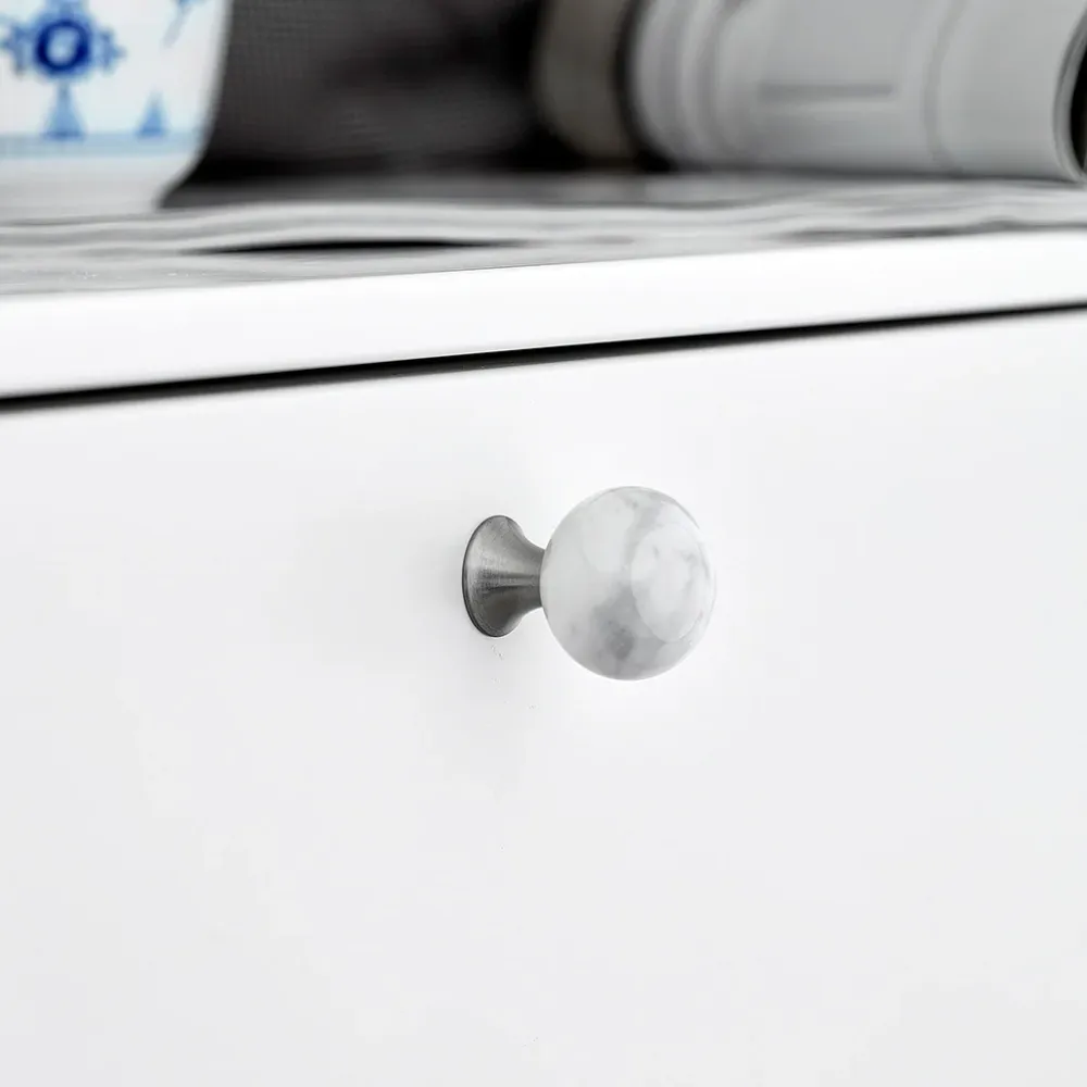 Knopp Bead Straight marmor grå