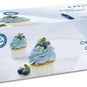 Creamer Chargers, blue, 50/box, swedish text