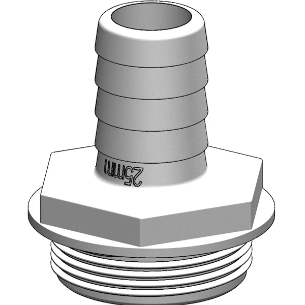 Trudesign Slangstos 1 1/2" 25mm Vit, till y-ventil