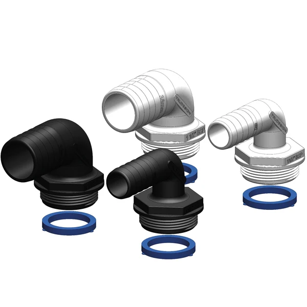 Trudesign Slangstos 38mm 90° svart till trevägskran