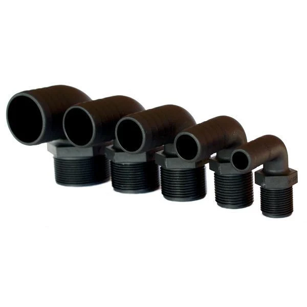 Trudesign Slangstos 90° komposit svart 1" 25mm