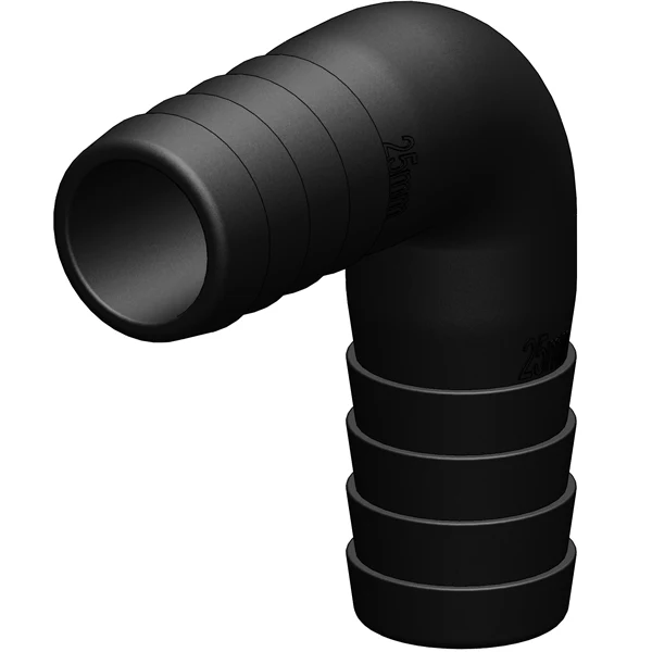 Trudesign Vinkelstycke 90° 50mm svart
