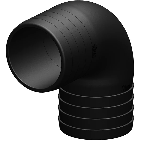 Trudesign Vinkelstycke 90° 50mm svart