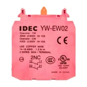 IDEC YW-EW02 kontaktblock-2NC