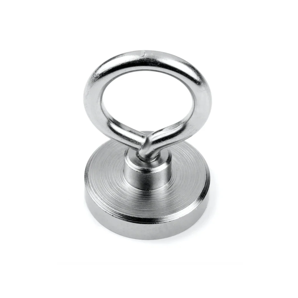 Krokmagnet med sluten ögla, Ø40 mm