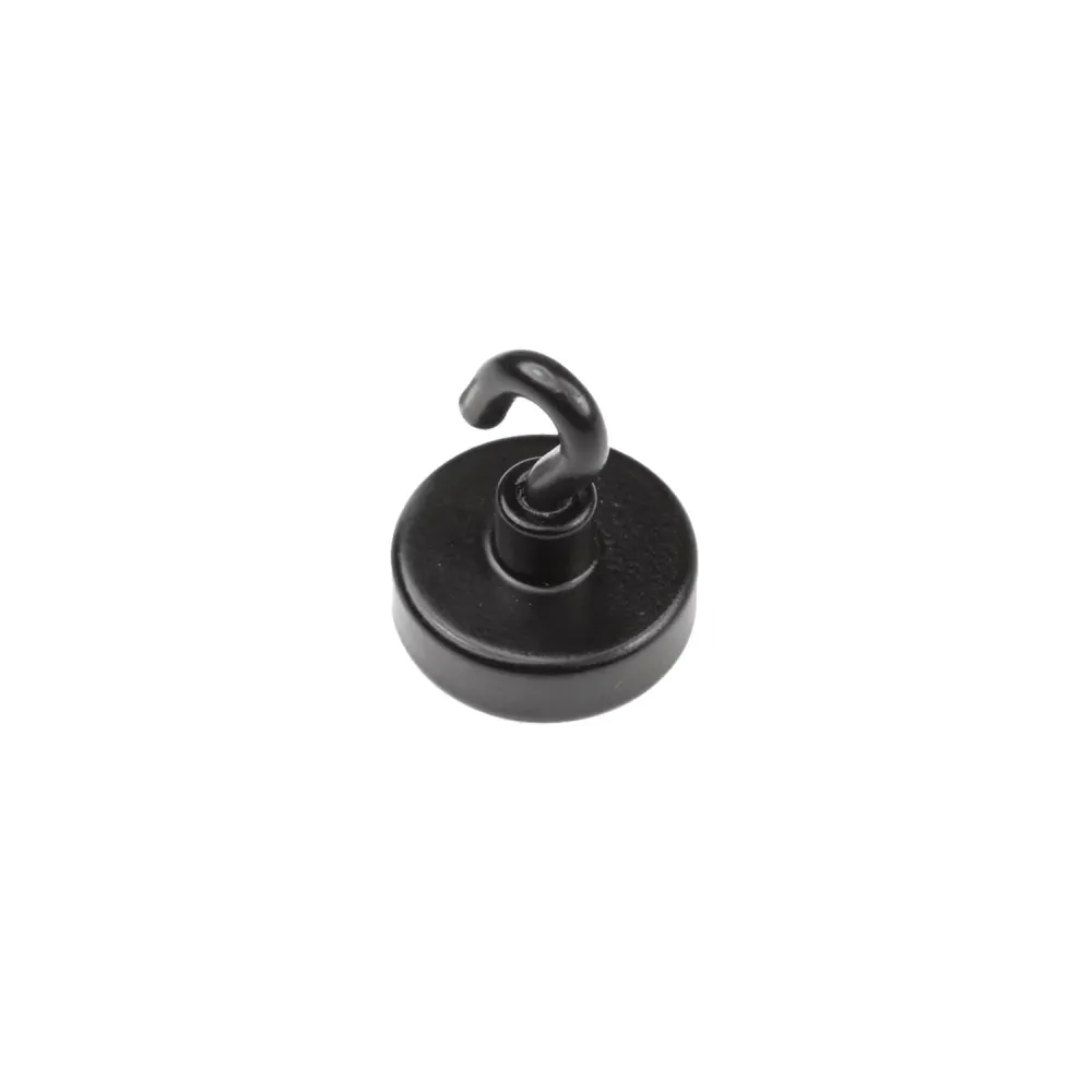 Krokmagnet Ø25 mm, Svart (neodymium)