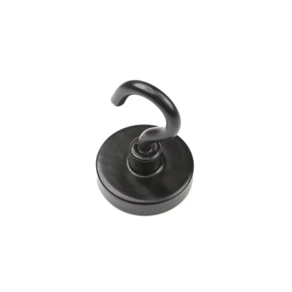 Krokmagnet Ø32 mm, Svart (neodymium)