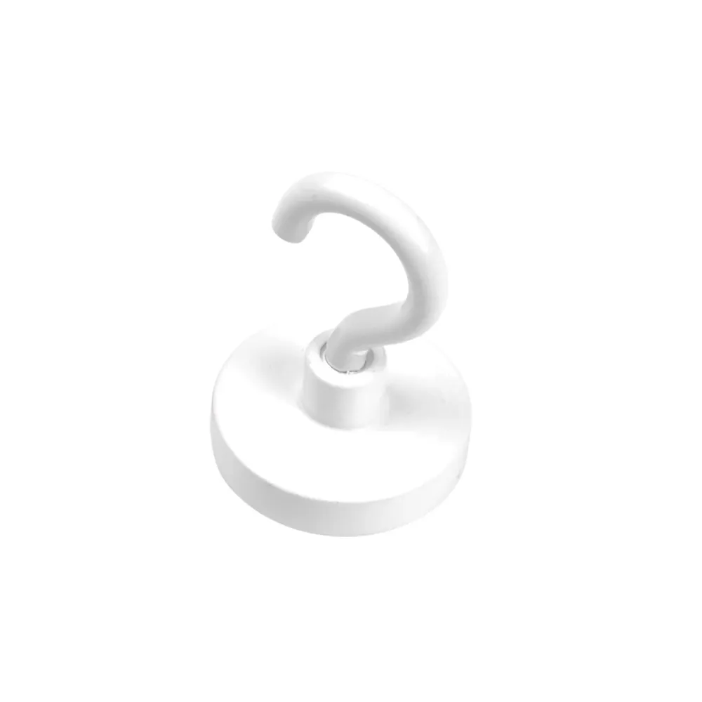 Krokmagnet Ø32 mm, Vit (neodymium)