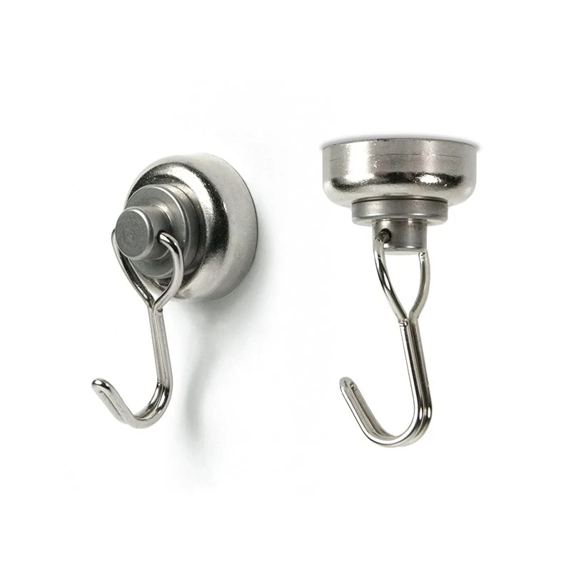 TWISTER magnetkrok 2-pack, Ø25 mm stål (roterande)