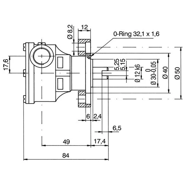 SeaTec, Kylvattenpump, Passar till motor ST135, BUHK DV 24 ME, DV 24 SME, DV 25, DI 25 ME