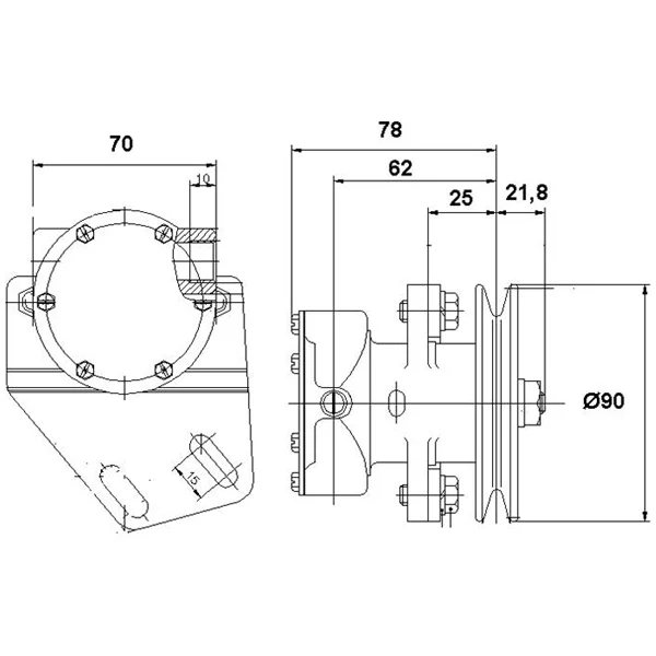 SeaTec, Kylvattenpump ST112, Passar Yanmar-motorer, Impeller 1515096, Packning 1515330
