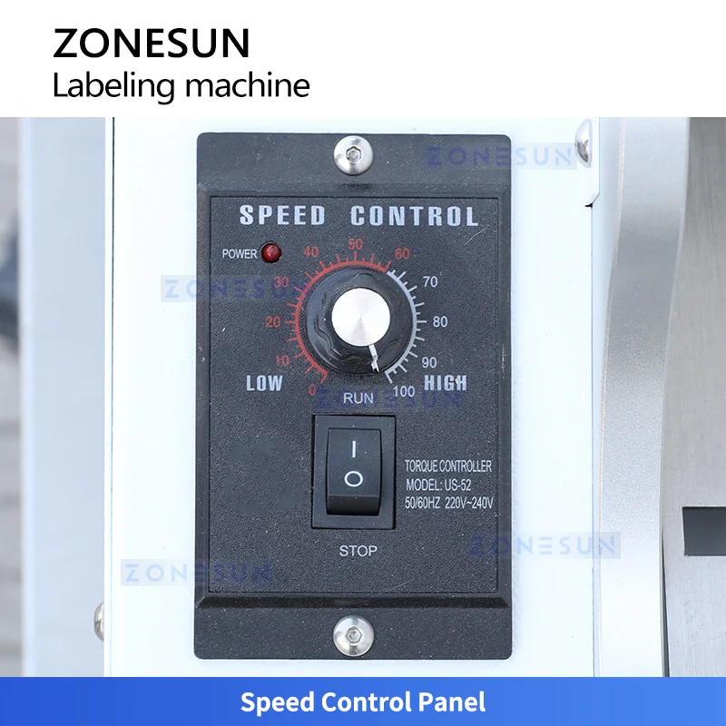 ZONESUN ZS-JTB10 Semi-Automatic Wet Glue Labeler Round Bottles