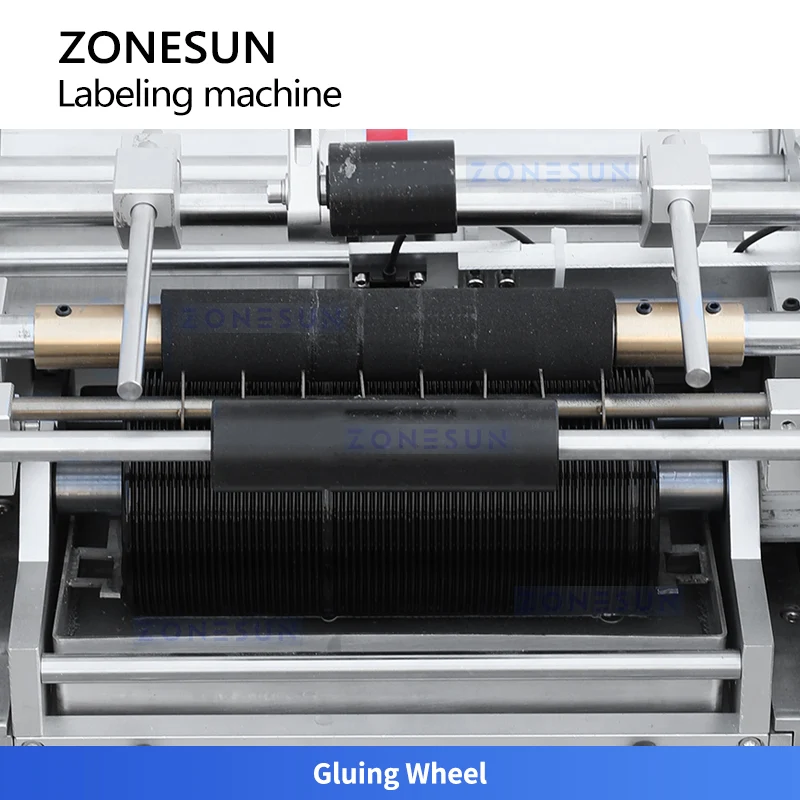 ZONESUN ZS-JTB10 Semi-Automatic Wet Glue Labeler Round Bottles