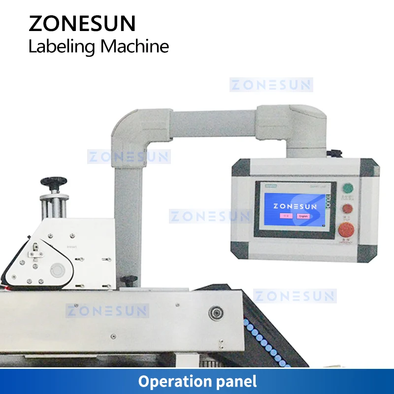 ZONESUN ZS-TBRH100 Horizontal Tube Labeling Machine Vials & Cosmetic Bottles