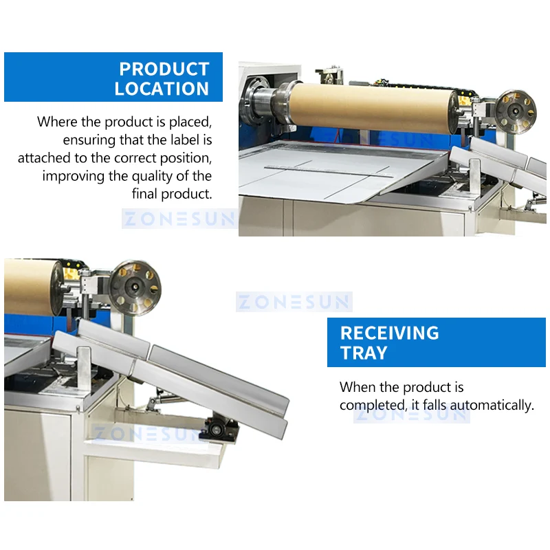 ZONESUN ZS-ZGL7 Hot Melt Labeling Machine Paper Cans & Tube Packaging