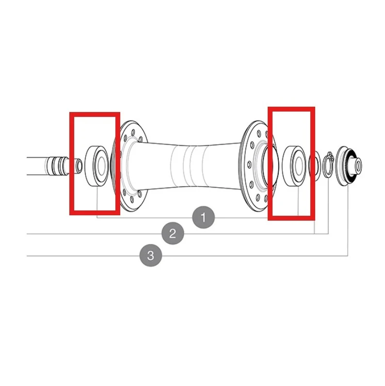 Kit 2 MAVIC navlager 10x22x6mm