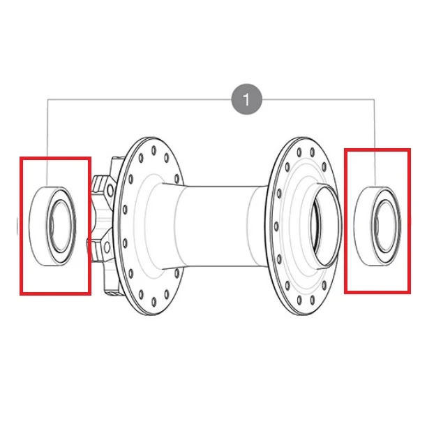 Kit 2 MAVIC navlager 18x30x7mm