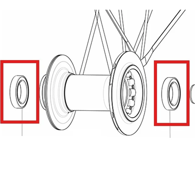 Sats 2 MAVIC navlager 17x26x5mm (6803)