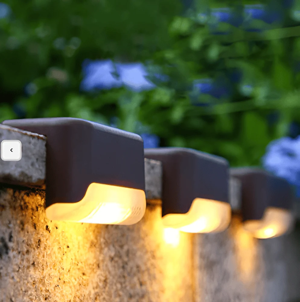 PathStep Lights – LED Solcells Trappbelysning för Utomhusbruk (2/4/8-pack) Svart