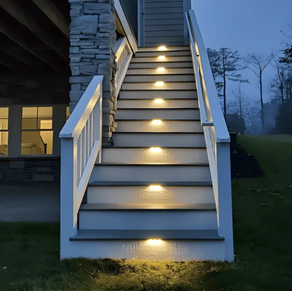 PathStep Lights – LED Solcells Trappbelysning för Utomhusbruk (2/4/8-pack) Svart