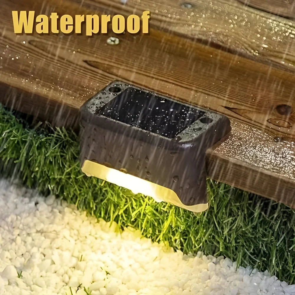 PathStep Lights – LED Solcells Trappbelysning för Utomhusbruk (2/4/8-pack) Svart