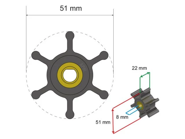 Albinus, Premium Impeller, pn 06-04-036